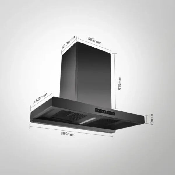 Hagen 90 Chimney (Cooker Hoods) - Image 2