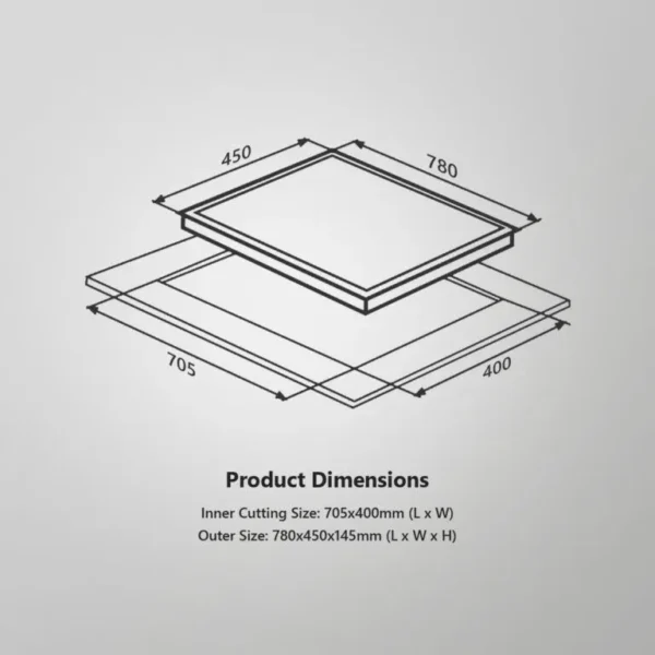 PRS 783- Built-in Hob - Image 7
